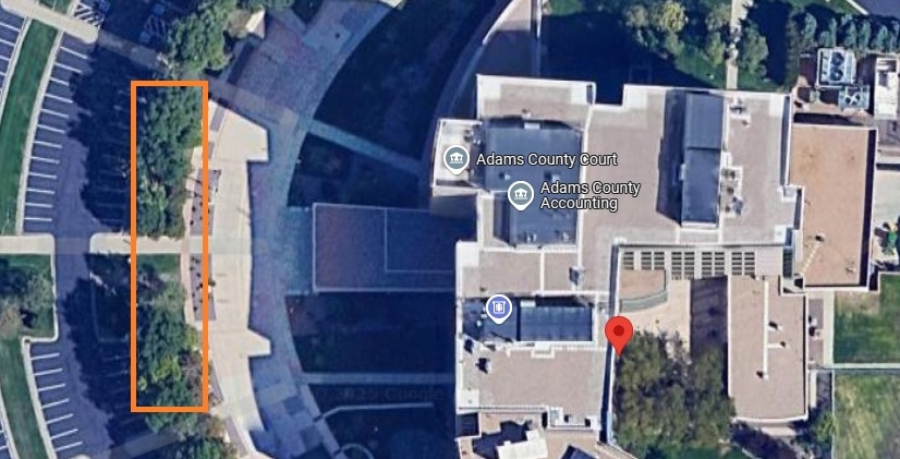 Map of Adams County Justice Center
